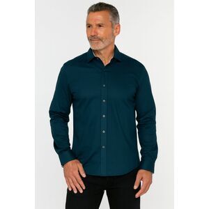 Buttercloth Green Black Regular Fit Button Up Shirt Top   Mens Size Large